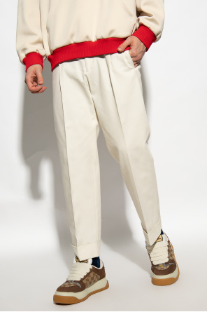 Gucci Cotton pleat-front Abito trousers