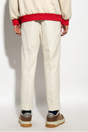 Gucci Cotton pleat-front JEANS trousers