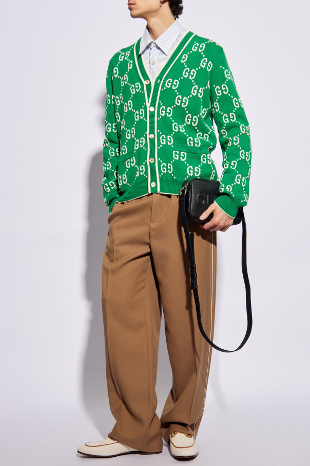 Gucci Pleat-front camouflage trousers