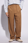 Gucci BROWN Pleat-front trousers