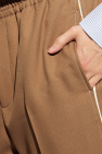 Gucci BROWN Pleat-front trousers