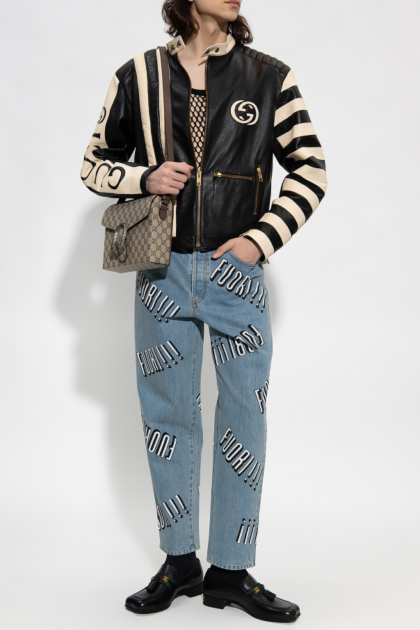 Gucci Jeansy z nadrukowanym wzorem