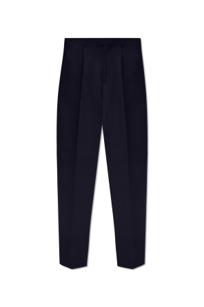 Pleat-front trousers od Bottega quilted Veneta