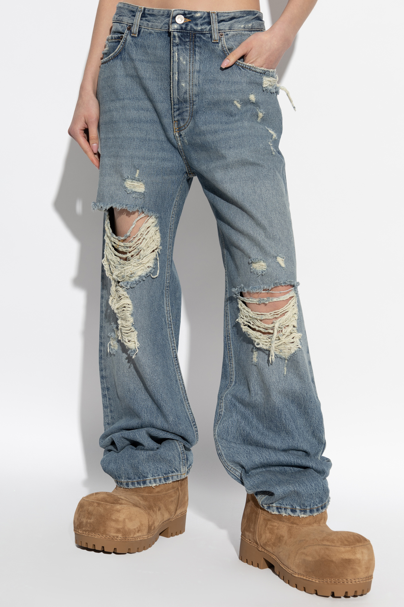 Balenciaga Distressed Effect Jeans