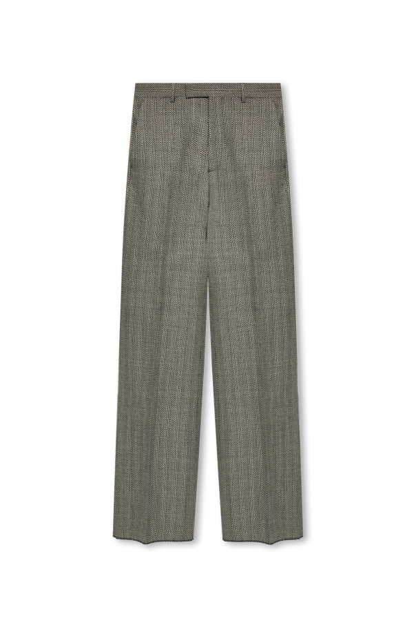 Gucci Pleat-front Skinny trousers in wool