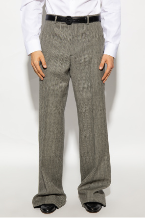 Gucci Pleat-front Skinny trousers in wool