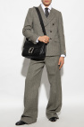 Gucci GREY Pleat-front trousers in wool