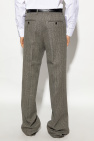 Gucci GREY Pleat-front trousers in wool
