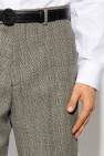 Gucci GREY Pleat-front trousers in wool