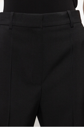 Alexander McQueen Wool pleat-front ben trousers