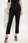 Alexander McQueen Wool pleat-front trousers