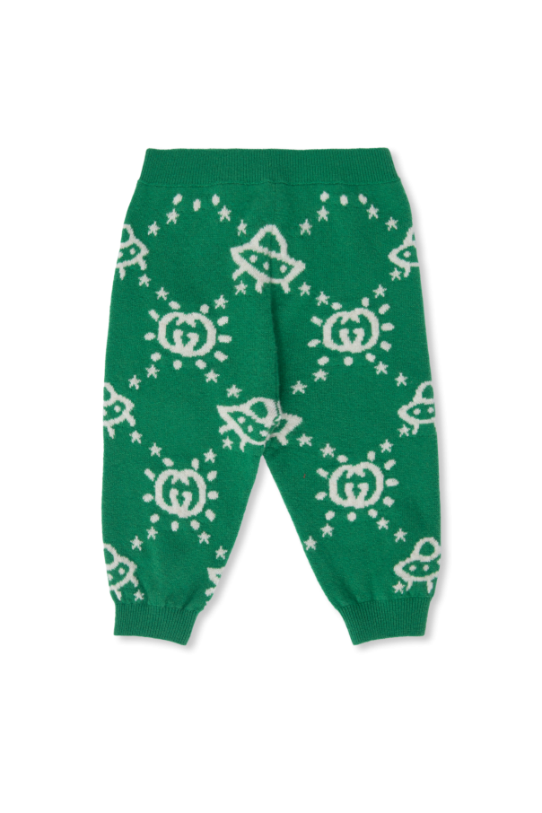 Gucci Kids Racerback trousers with monogram