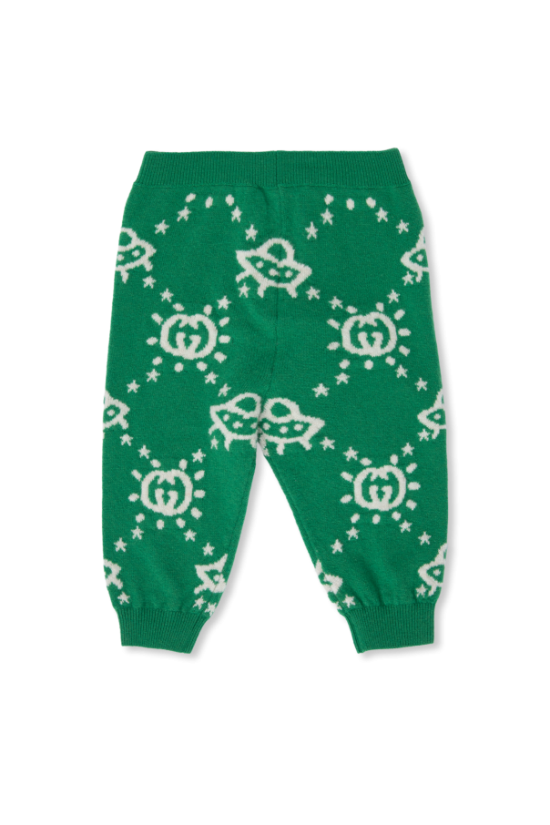 Gucci Kids Racerback trousers with monogram