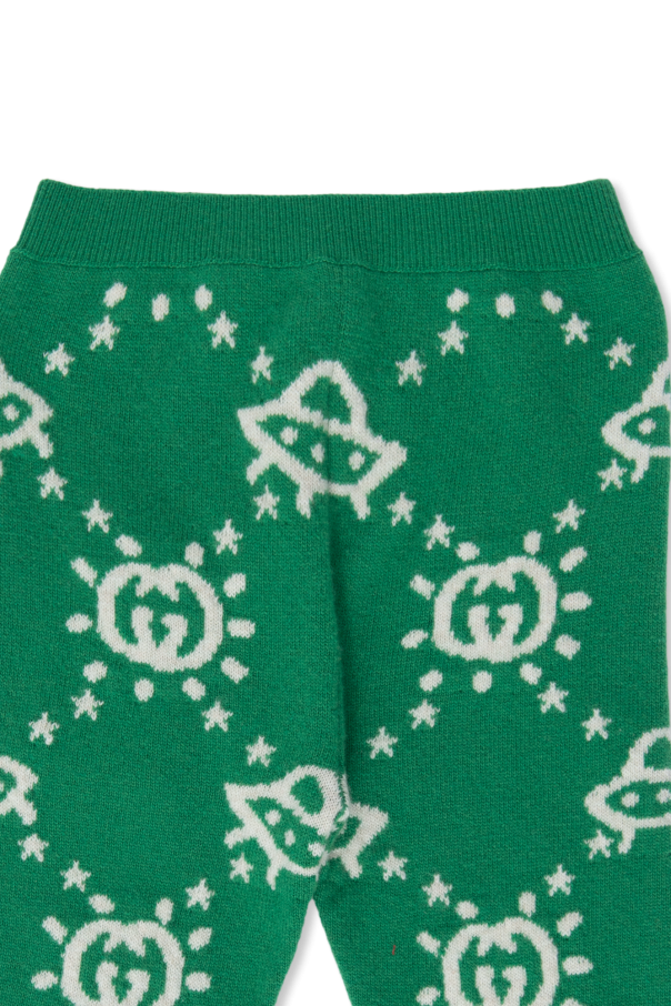 Gucci Kids Junior trousers with monogram