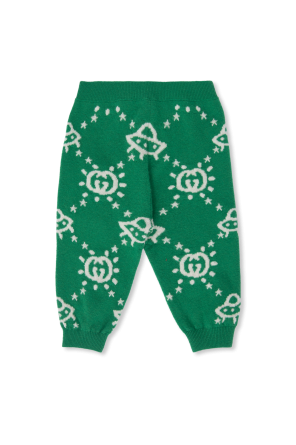 Trousers with monogram