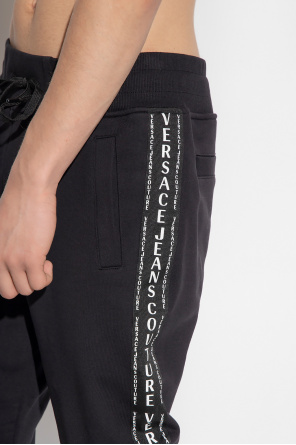 Versace Jeans Couture logo-patch toggle-fastening track shorts