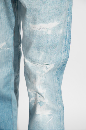 Versace Jeans Couture straight-leg Trousers with trompe l'oeil effect