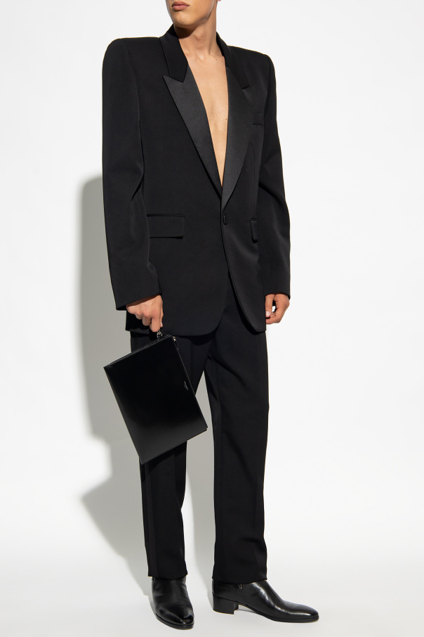 Saint Laurent Trousers with satin side stripes