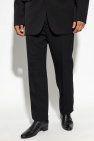 Saint Laurent BLACK Trousers with satin side stripes