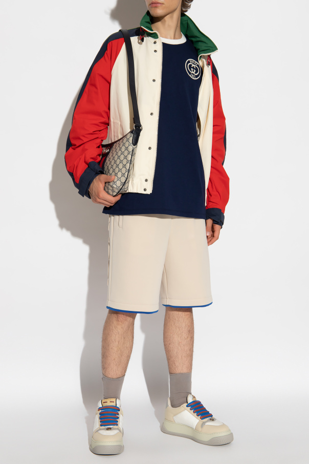 Gucci oversized Shorts with ‘Web’ stripe
