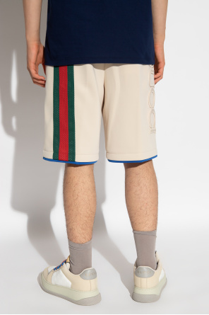 Gucci oversized Shorts with ‘Web’ stripe