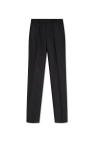 Saint Laurent Wool pleat-front trousers