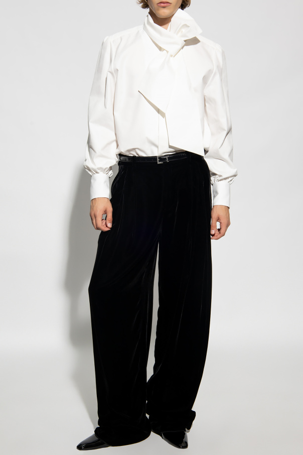 Saint Laurent Velvet bri trousers