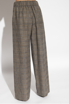Gucci Spodnie z wzorem w kratę