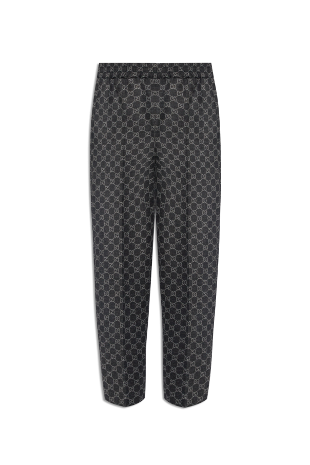 Gucci Wool pleat-front Love trousers