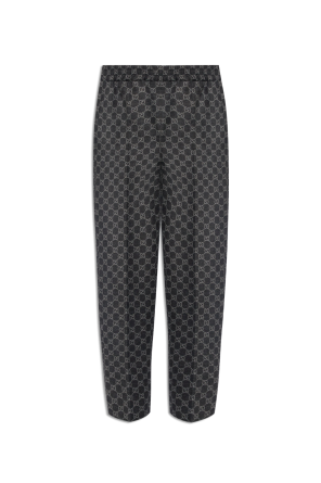 Gucci monogram pattern padded coat