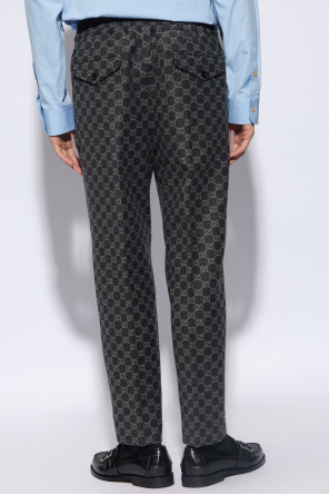 Gucci Wool pleat-front Love trousers