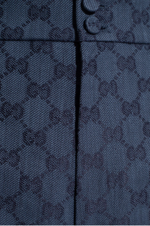 Gucci Spodnie w kant z monogramem