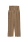 Gucci BROWN Pleat-front trousers