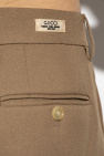Gucci BROWN Pleat-front trousers