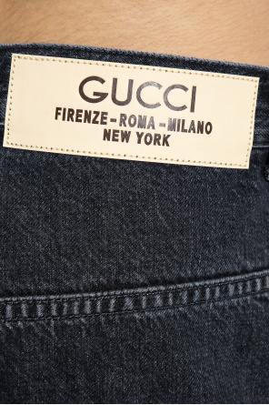 Gucci Jeansy z efektem ‘vintage’