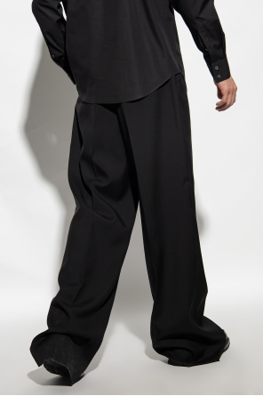 Alexander McQueen Wool pleat-front blazer trousers