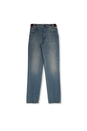 Jeans with Web stripe