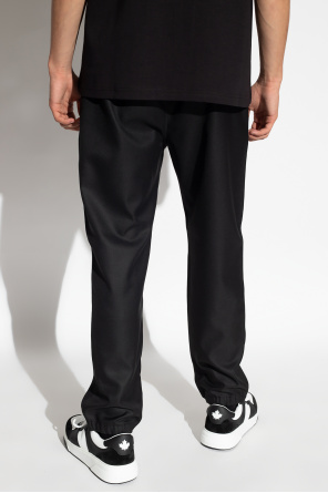 Versace Jeans Couture Spodnie z naszywką z logo