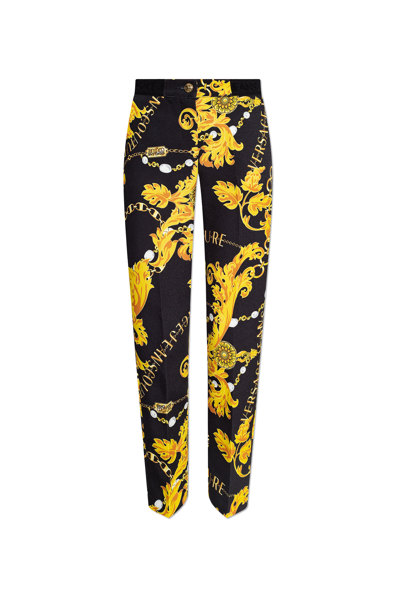 Versace Jeans Couture Printed trousers, Women's Clothing