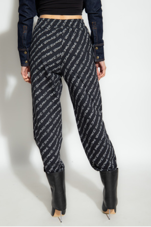 Versace Jeans Couture Spodnie dresowe z monogramem