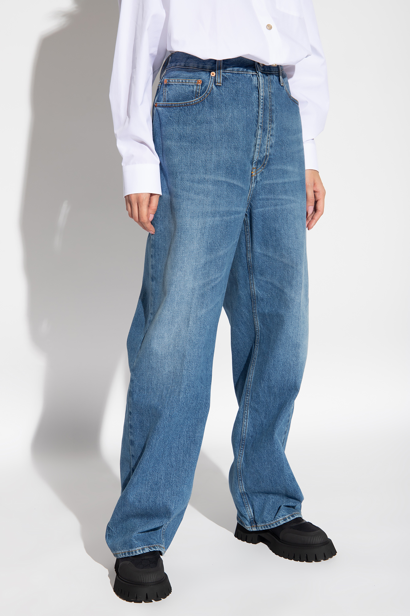 gucci Silk Relaxed-fitting jeans