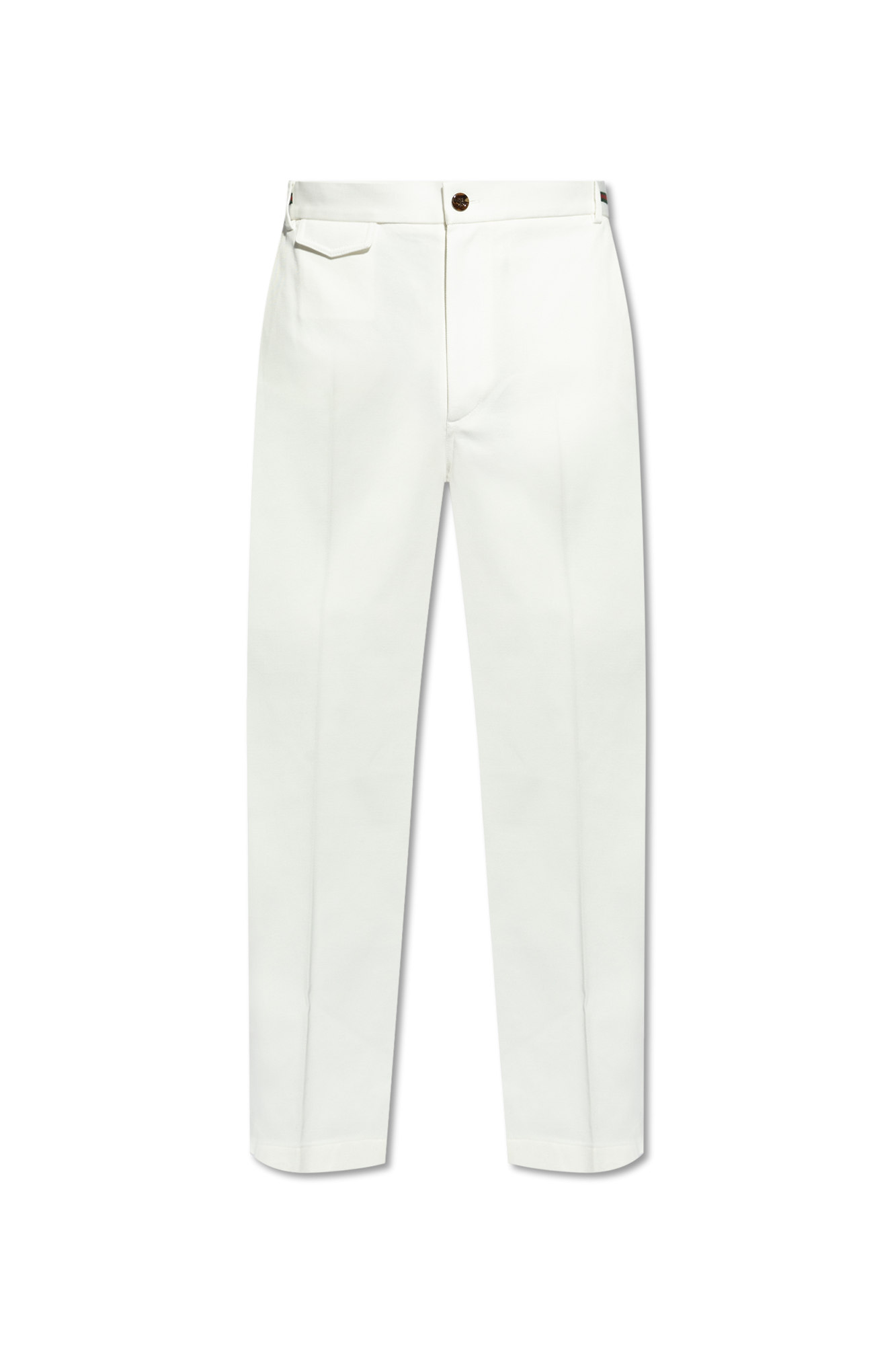 Gucci Pleat-front cotton trousers 