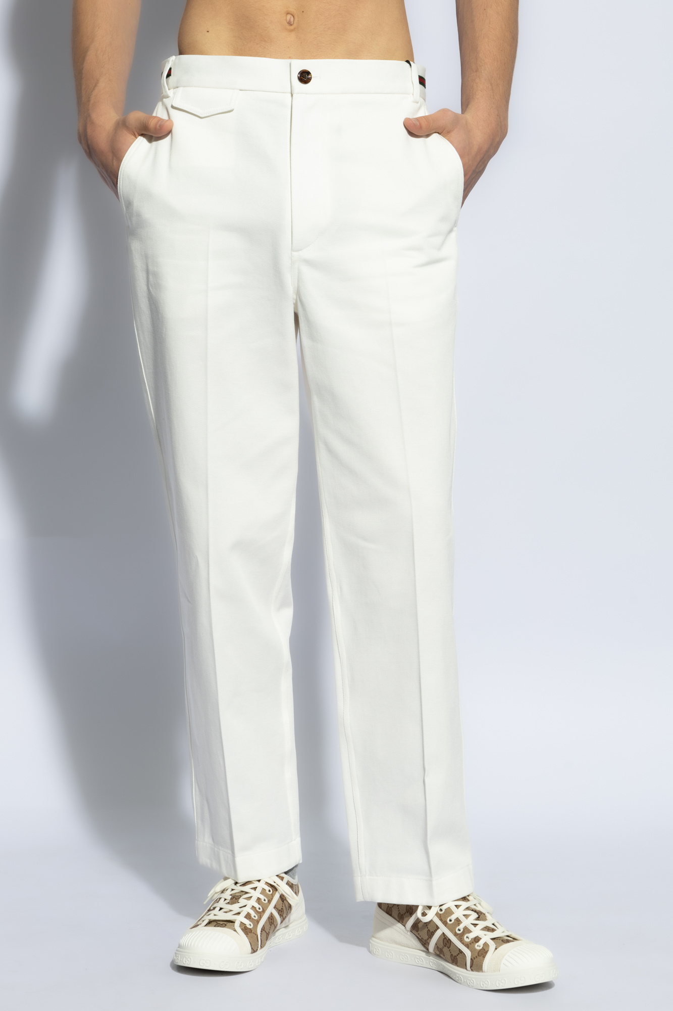 Gucci Cotton trousers with a crease