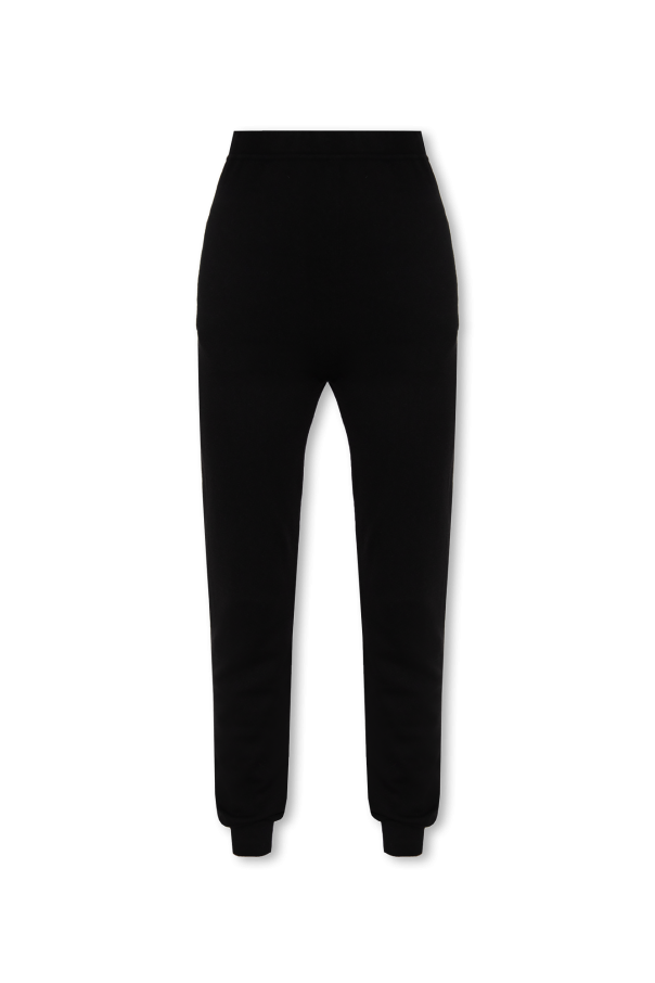 High-waisted trousers in cashmere od Saint Laurent