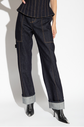 Alexander McQueen Jeansy z prostymi nogawkami
