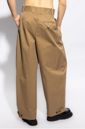 Bottega Veneta material trousers with pleats