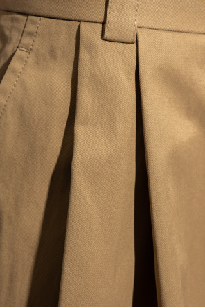 Bottega Veneta material trousers with pleats