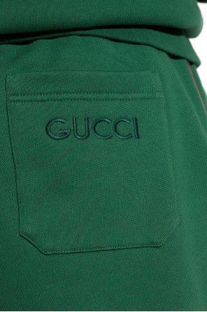 gucci hat Sweatpants with ‘Web’ stripe
