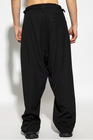 Balenciaga Relaxed-fitting pleat-front conch trousers