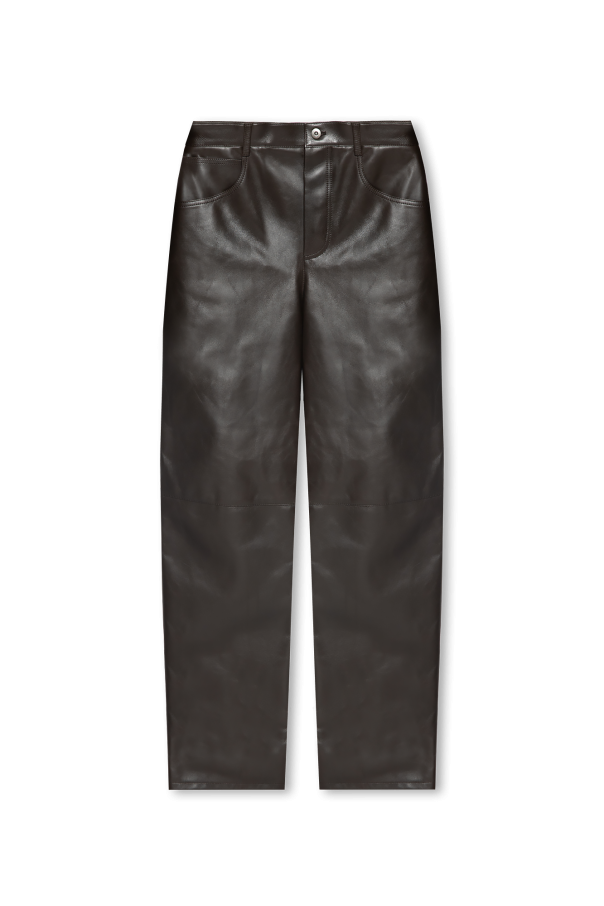 Bottega Veneta Leather Franchi trousers